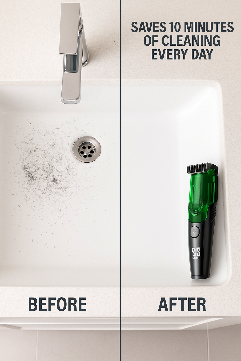 NoMess™ Vacuum Beard Trimmer