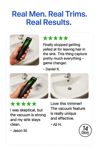 NoMess™ Vacuum Beard Trimmer