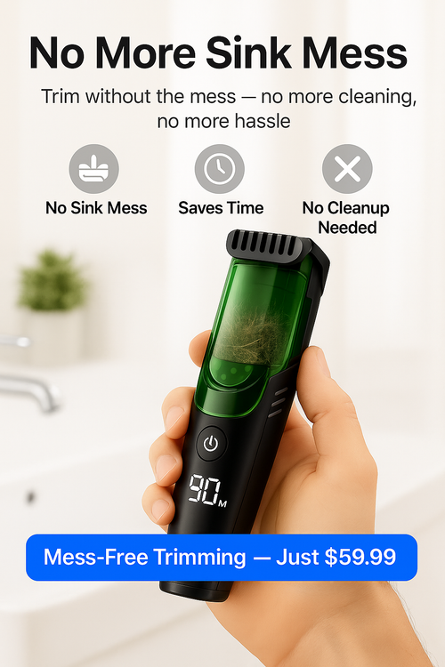 NoMess™ Vacuum Beard Trimmer